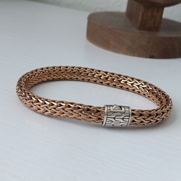 John Hardy Other - John Hardy Men's Bronze & Sterling Silver Woven Bracelet